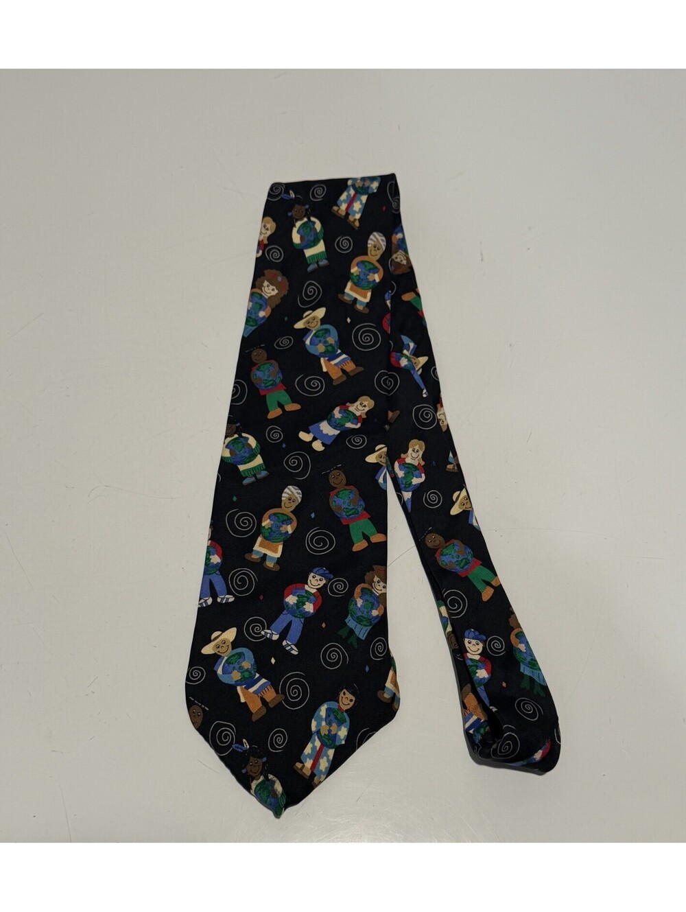 Mens The Save The Children Collection Tie The Earth Is In Our Hands 100%Silk